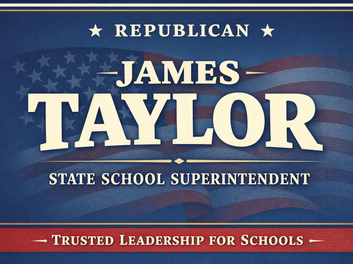 James Taylor campaign sign
